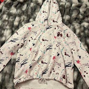 Color splatted sweater